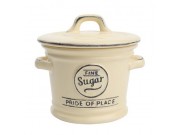 Pride of Place Sugar Bowl OLD CREAM (D90 x H100 / 3.5 x 4")